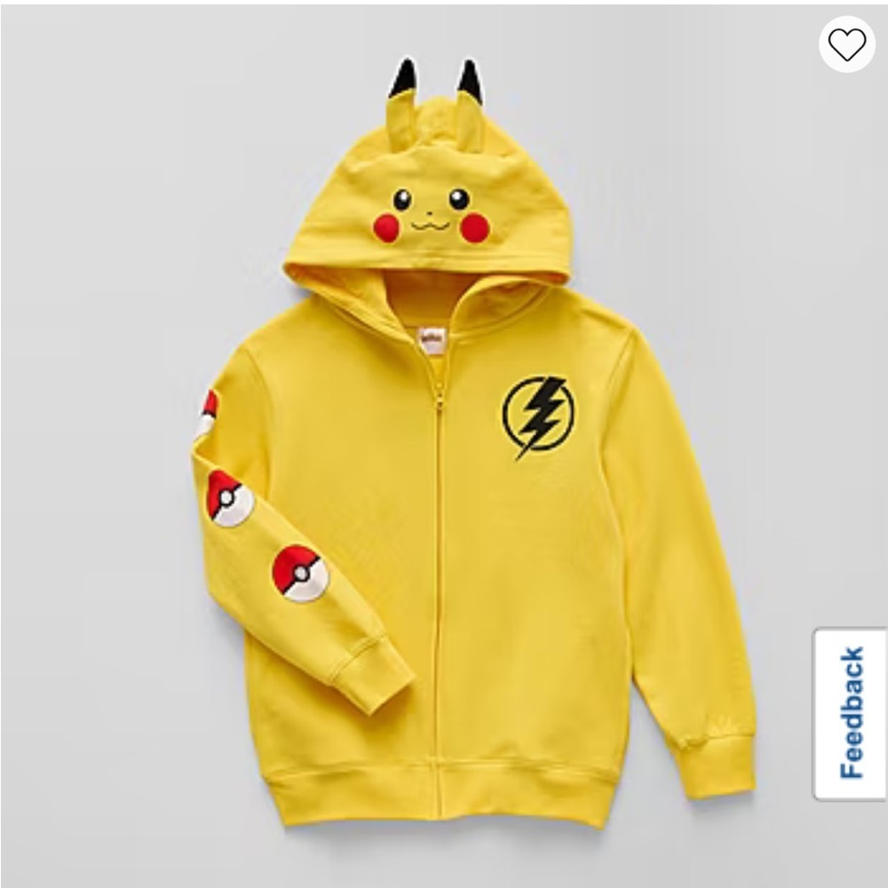 Pikachu Hoodie Youth Sz large